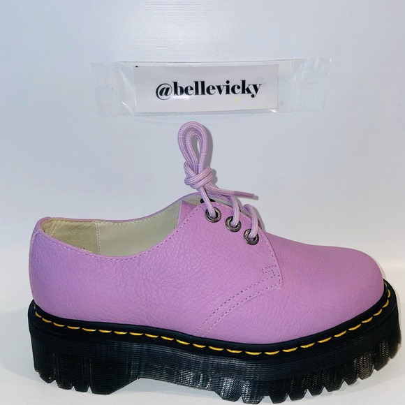 🆕Dr Martens unisex adult 1461 Quad Ii Platform Leather Light Lilac Size 7/8 - Picture 12 of 13